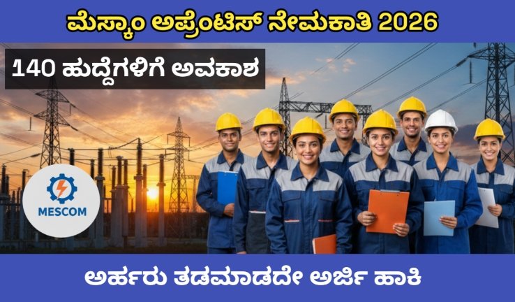 MESCOM Recruitment 2026