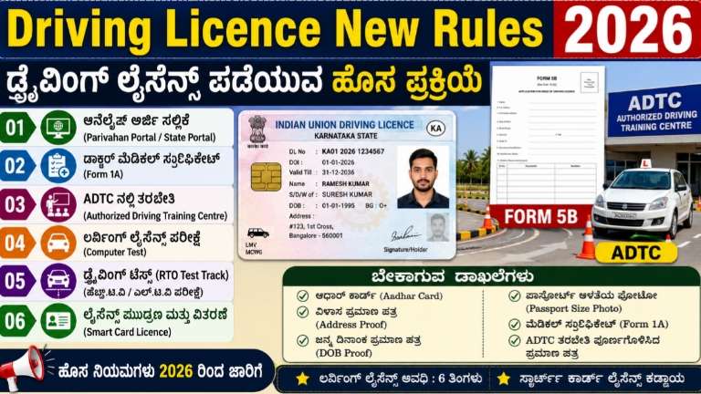 Driving Licence New Rules 2026